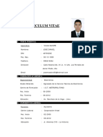 Curriculum Vitae: 1. Perfil Personal