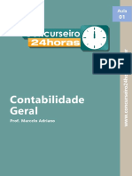 Contabilidade Geral. WWW - Concurseiro24horas - Com.br. Aula. Prof. Marcelo Adriano