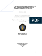 Draft Proposal Thesis - Ari Es - Mds Transportasi