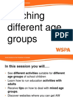 AFA - Teaching Different Age Groups