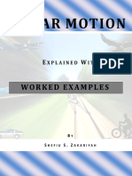 Linear Motion Explained With Worked Examples - SSZakariyah