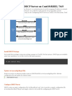 How To Configure DHCP Server On CentOS