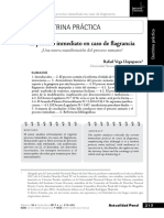 Proceso Inmediato en Caso de Flagrancia