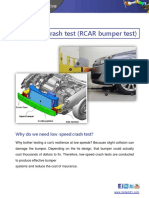 12 Low-Speed Crash Test Standard RCAR Process