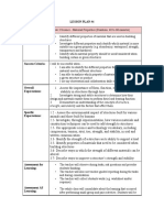 Lesson Plan Analysis Grade 3 - Science