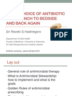 Wiser Choice of Antibiotic From Bench To Bedside and Back Again - Sri Rezeki Hadinegoro