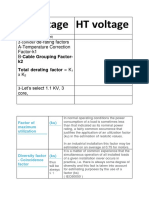 Cable Size Calculation