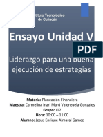 Ensayo Unidad V Planeacion Estrategica