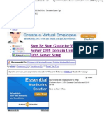 Step by Step Guide For Windows Server 2008 Domain Controller and DNS Server Setup