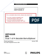 Data Sheet: HEF4555B MSI