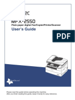 Muratec MFX-2550 User Guide