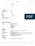 Name and Formula: Merck Index, 8th Ed., P. 272