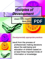 Principles of Development: Drawn From NAEYC (1996), & Berk (2006)