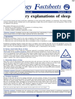 Explanations of Sleep