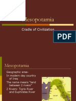 Mesopotamia: Cradle of Civilization