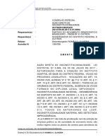 Ação Declaratória de Constitucionalidade Instituto Hospital de Base