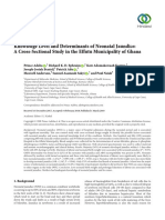 Knowledge Level and Determinants of Neonatal Jaundice A Cross-Sectional Study in The Effutu Municipality of Ghana