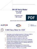 5 MW US Navy Motor: Clive Lewis Alstom