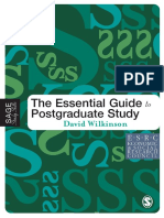 David Wilkinson-The Essential Guide To Postgraduate Study (Sage Study Skills Series) (2005) PDF