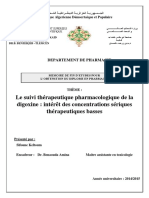 Le Suivi Therapeutique Pharmacologique