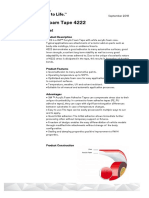 3M™ Acrylic Foam Tape 4222: Technical Data Sheet