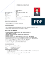 Curriculum Vitae: Personal Details