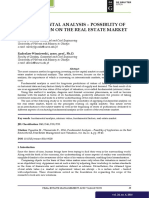 (23005289 - Real Estate Management and Valuation) Fundamental Analysis - Possiblity of Application On The Real Estate Market