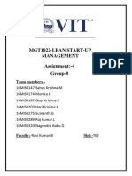 Mgt1022-Lean Start-Up Management Assignment:-4 Group-8: Team Members