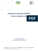 Simultaneous Operation (SIMOPS) : Term of Referance (Tor)