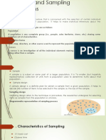 Sampling and Sampling Distributions