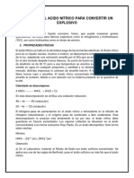 Proceso Del Acido Nitrico para Convertir Un Explosivo Inv8