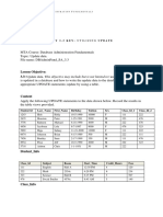 Lesson Objective: 3.3: Update Data. This Objective May Include But Is Not Limited To: Understanding How Data