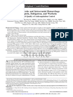 Ischemic Stroke and Intracranial Hemorrhage With Aspirin, Dabigatran, and Warfarin