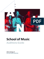 ANU Music 2018 Auditions Guide