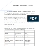 Physical, Chemical and Biological Characteristics of Wastewater