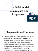 Bases Teoricas Del Presupuesto Por Programas