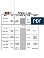 Mi Horario de Clases