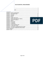 Bills of Quantities - Pricing Preambles