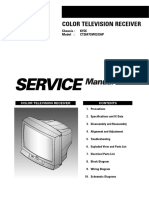 Color Television Receiver: Chassis: K15C Model: Ct26F7Swx/Xap