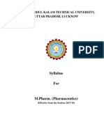 Pharmaceutics (M.PH) Syllabus-2017-18 PDF