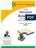 Investor Relations - Valuation and Strategies