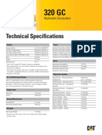 Technical Specifications: Hydraulic Excavator