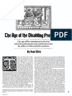 The Age of Disabling Professions, by Ivan Illich