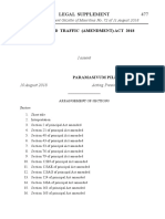 Le Road Traffic (Amendment) Act 2018