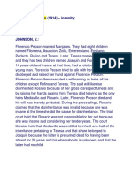 Pecson Vs Mediavillo (1914) - Insanity and Tender Years of Disinherited Heir at The Time of The Commission of The Cause For Disinheritance Invalidates The Provision of Disinheritance