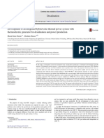 Desarrollo de Un Sistema Integrado de Energia Termosolar Hibrida Con Generador Termoelectrico para Desalinización y Producción de Energía