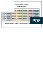 Cronograma de Estudos PDF