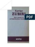 Zubiri, Xavier - Siete Ensayos de Antropología Filosófica PDF