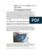 Physiology of Taste: Taste Receptor Cells, Taste Buds and Taste Nerves