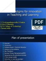 New Paradigms Teaching and Learning